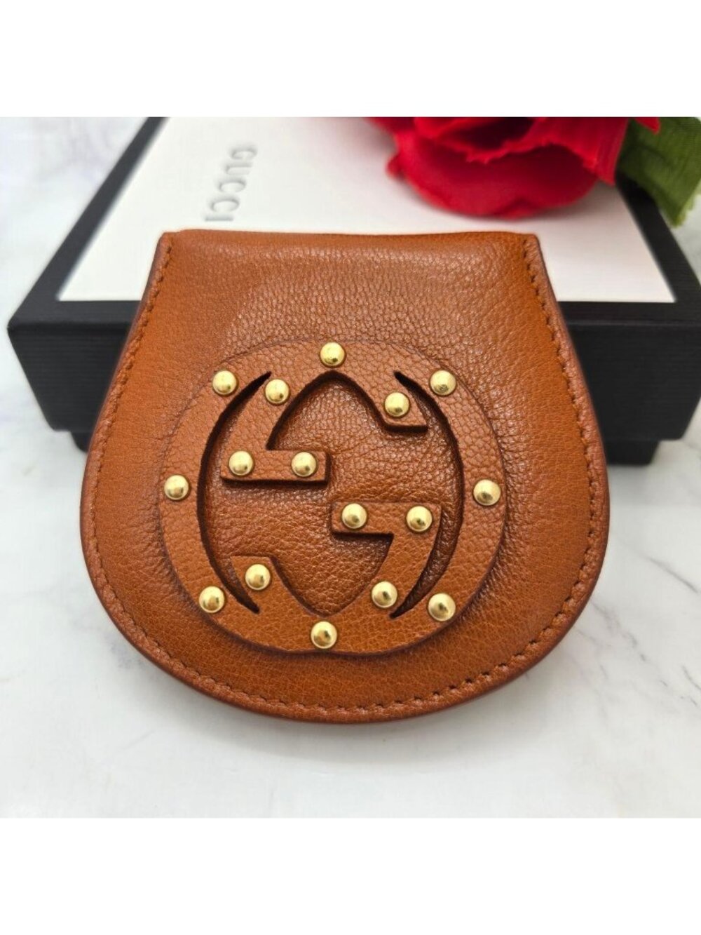 Gucci GG Coin Purse Wallet Brown